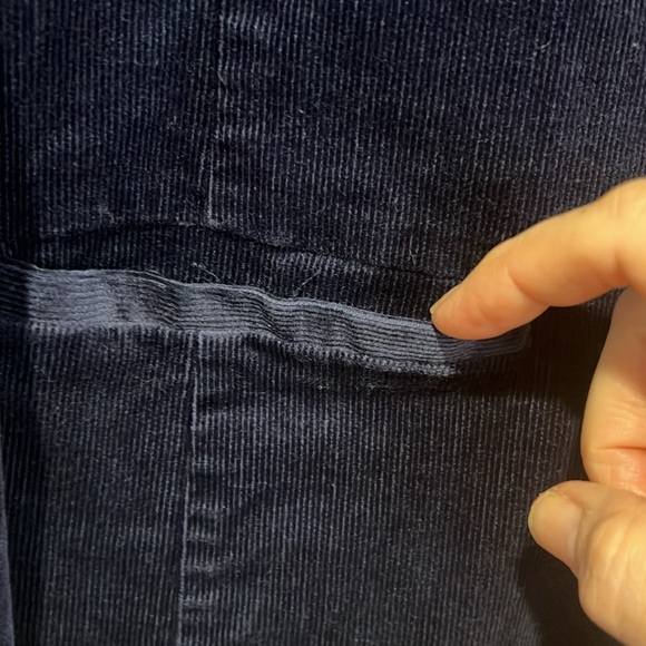 Eileen Fisher Mid Night blue Notch Lapel Corduroy Blazer size 6 - Picture 9 of 14